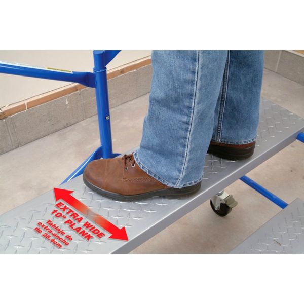 Portable Scaffold, Aluminum, 3 ft 8 in Platform Height