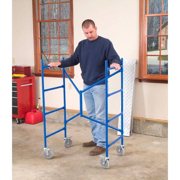 Portable Scaffold, Aluminum, 3 ft 8 in Platform Height
