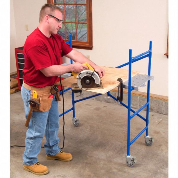 Portable Scaffold, Aluminum, 3 ft 8 in Platform Height