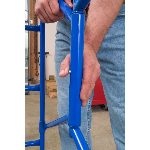 Portable Scaffold, Aluminum, 3 ft 8 in Platform Height