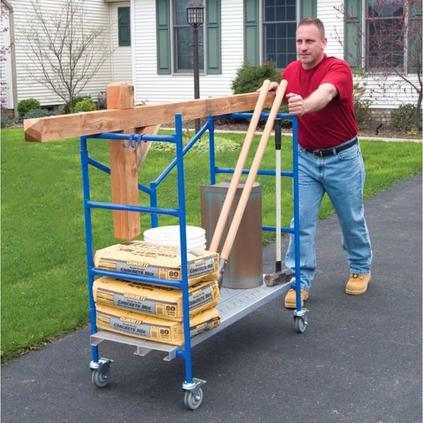 Portable Scaffold, Aluminum, 3 ft 8 in Platform Height