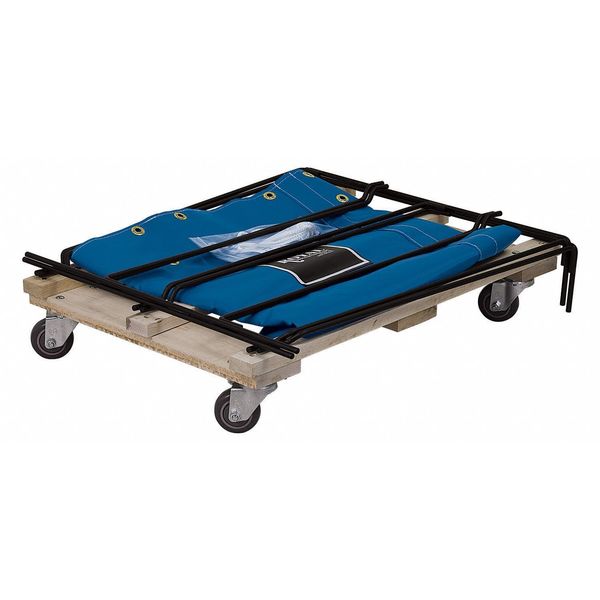 Knock Down Basket Truck, 12 Bu, Blue Vinyl