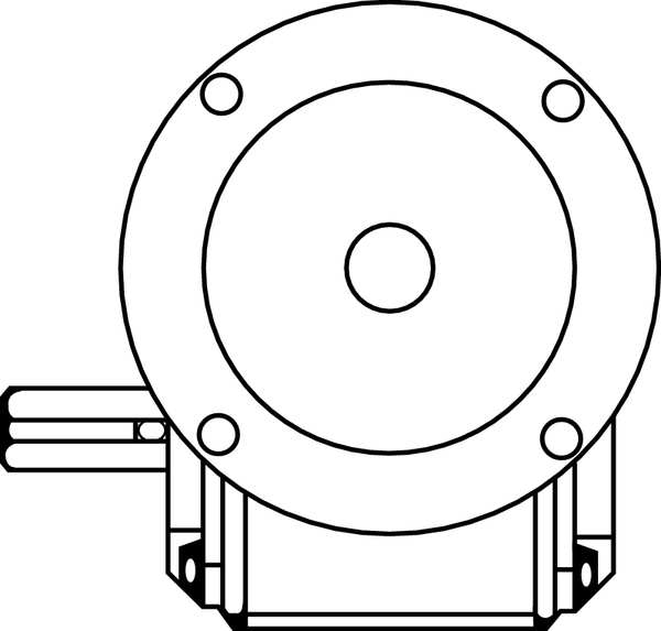 Speed Reducer, C-Face, 56C, 10:1