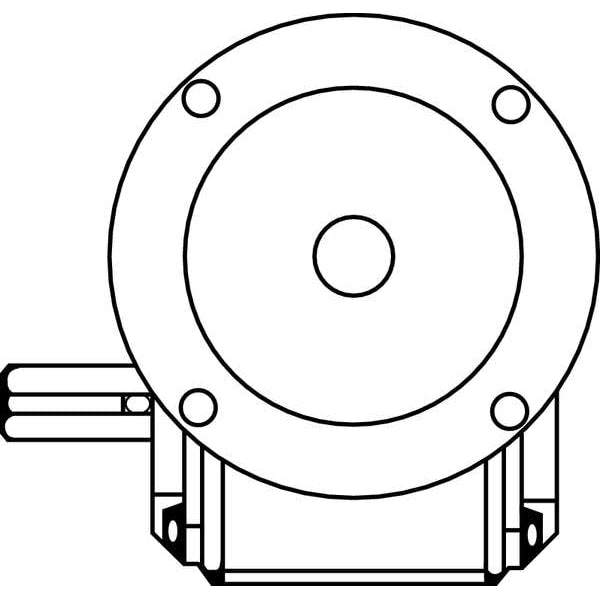 Speed Reducer, C-Face, 56C, 15:1
