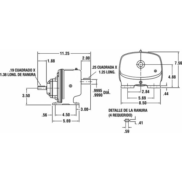 Speed Reducer, Indirect Drive, 38.5:1