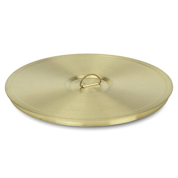 Test Pan Cover, Brass, 8 In, Lifting Ring