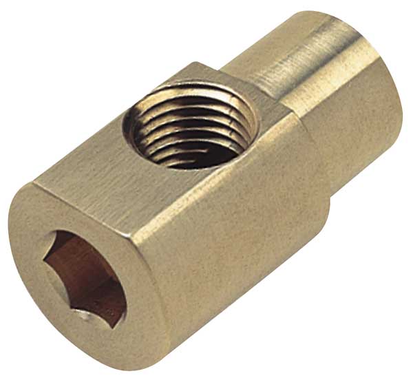 Chrome Plated Brass Hex Key Elbow, FNPT x FNPT, 1/2