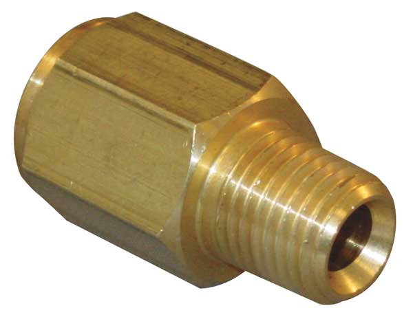 Chrome Plated Brass Conversion Adapter, MNPT x FBSP, 1/8