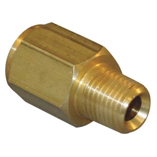 Chrome Plated Brass Conversion Adapter, MNPT x FBSP, 3/8
