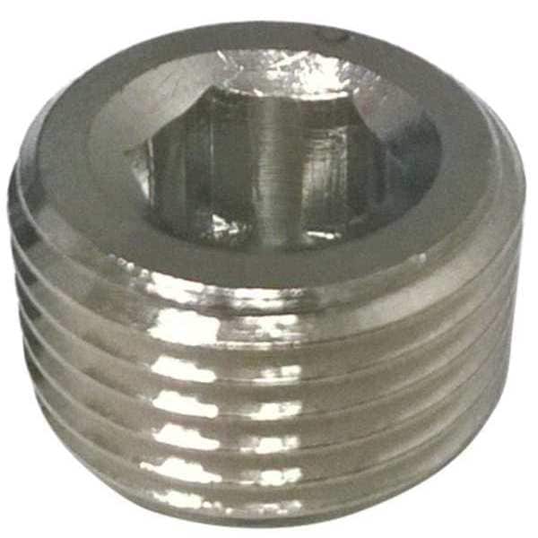 Chrome Plated Brass Countersink Plug, BSPT, 3/4