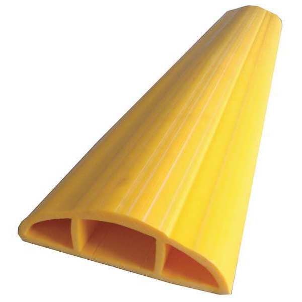 Cable Protector, 1 Channel, Yellow, 10ft.L