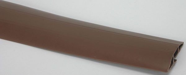 Cable Protector, 1 Channel, Brown, 25 ft.L