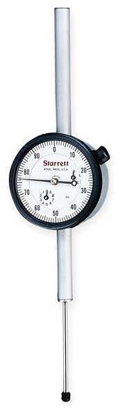 Dial Indicator, 0 to 3 In, 0-100 Reading