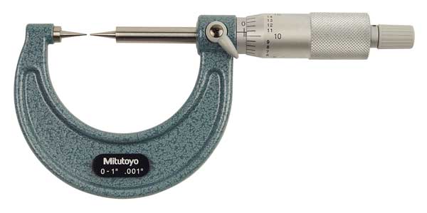 Point Micrometer, 0 to 1