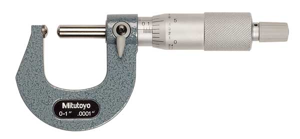Scherical Anvil/Spindle Micrometer, 0-