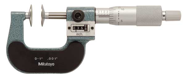 Digital Disk Micrometer, 0 to 1