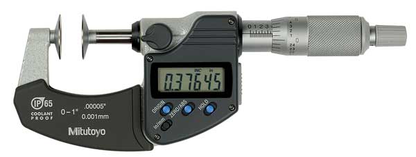 Digital Disk Micrometer, 0 to 1