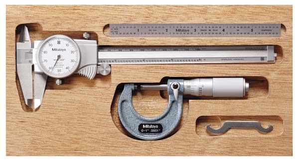 Precision Measuring Tool Kit, 3 Pc