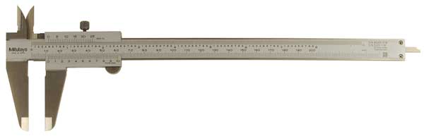 Vernier Caliper, Lock Screw, 0-8 In