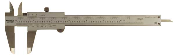 Vernier Caliper, Lock Screw, 0-6 In