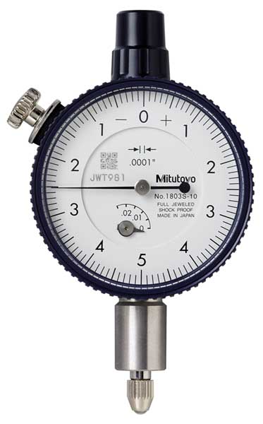 Dial Indicator, 0 to 0.025 In, 0-5-0