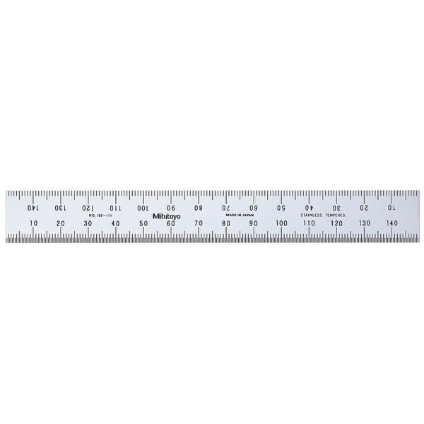 Rigid Rule, SS, 150 x 19mm, 1mm, 0.5mm