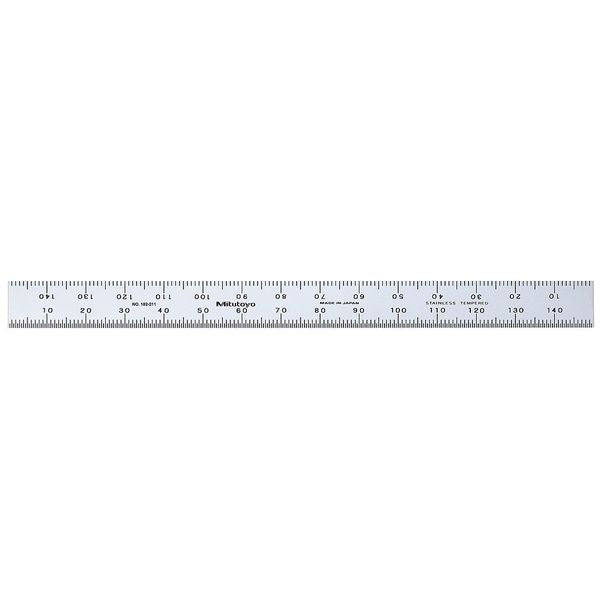 Flexible Rule, SS, 150 x 12.7mm, 1mm, 0.5mm