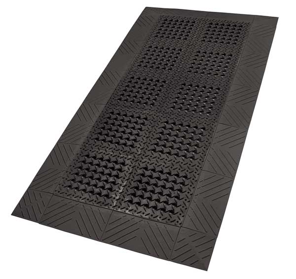 Diamond Interlocking Drainage Mat 3 Ft W x 5 Ft L, 1 In