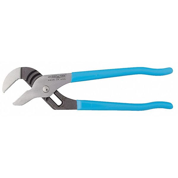 6 1/2 in Straight Jaw Tongue and Groove Plier, Serrated