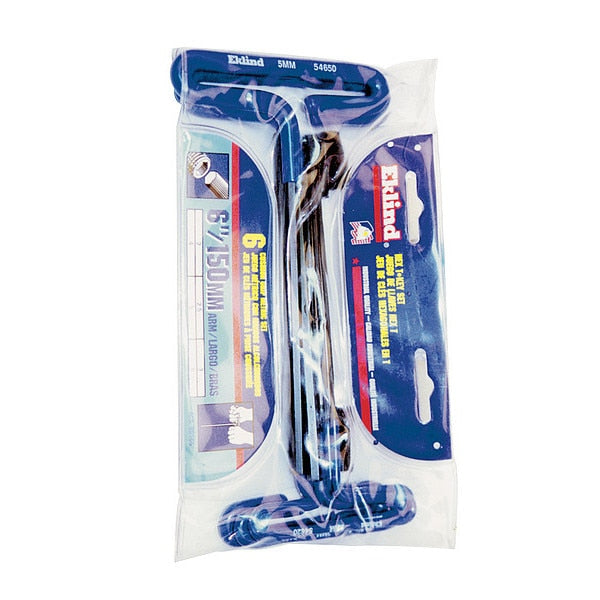8 Piece Metric T-Shape Hex Key Set, 55198