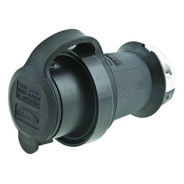 30A Watertight Twist-Lock Plug 3P 4W 250VAC L15-30P BK/WT
