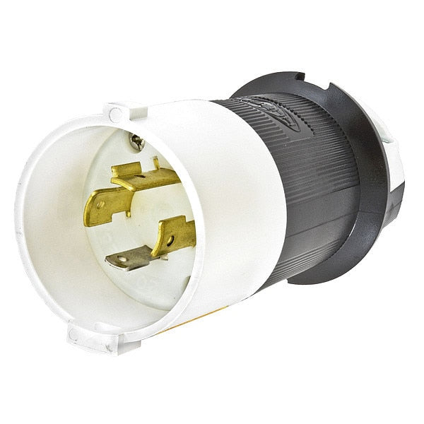20A Twist-Lock Plug 3P 4W 125/250VAC L14-20P BK/WT