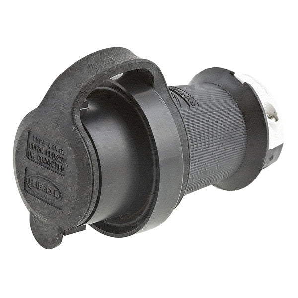 20A Watertight Twist-Lock Plug 3P 4W 250VAC L15-20P BK/WT