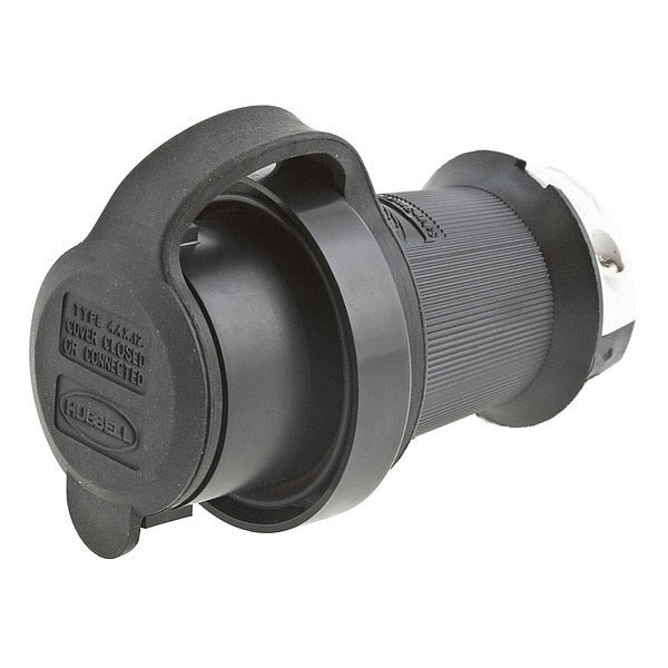 30A Watertight Twist-Lock Plug 3P 4W 600VAC L17-30P BK/WT