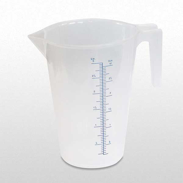 Measuring Container, Fixed Spout, 3 Quart
