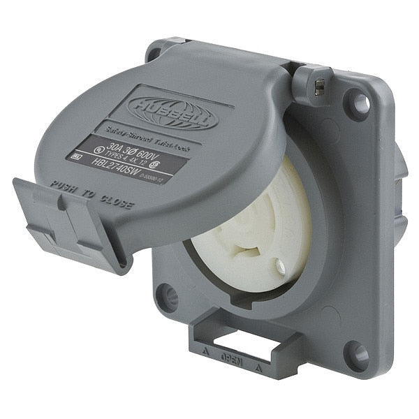 30A Watertight Twist-Lock Receptacle 3P 4W 600VAC