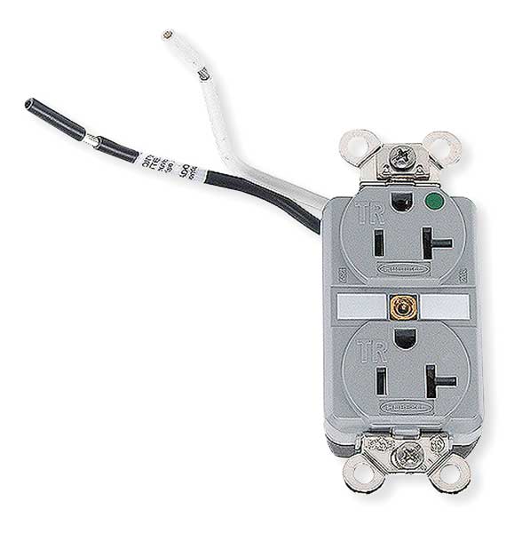 20A Duplex Receptacle 125VAC 5-20R GY