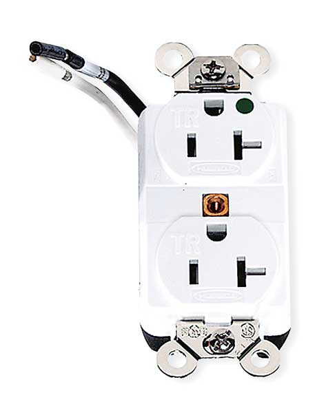 20A Duplex Receptacle 125VAC 5-20R WH