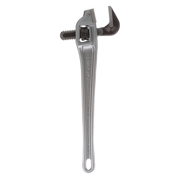 Pipe Wrench, Offset, Aluminum, 8 in L, 2 1/2 in Jaw Capacity