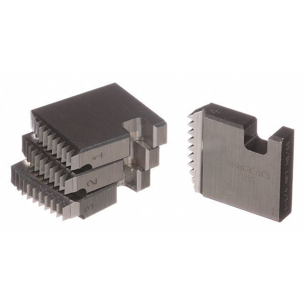 Pipe Thread Die, 1 1/4 In, SS, 4 Pc