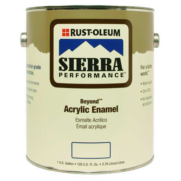 Interior/Exterior Paint, Satin, Water Base, White Pastel, 1 gal