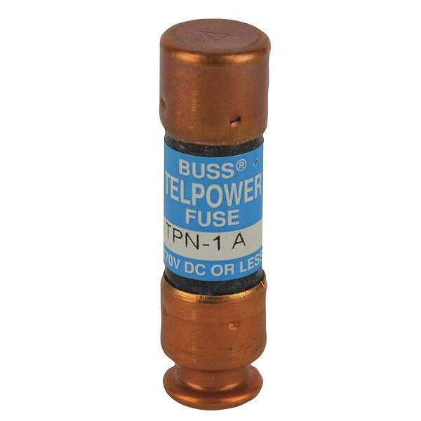 Telecom Protection Fuse, Fast Acting, 1 A, TPN Series, Not Rated, 170V DC, 2