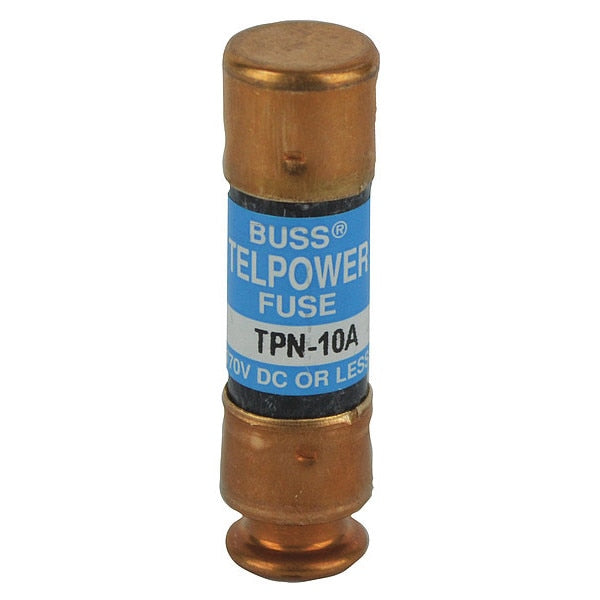 Telecom Protection Fuse, Fast Acting, 10 A, TPN Series, Not Rated, 170V DC, 2