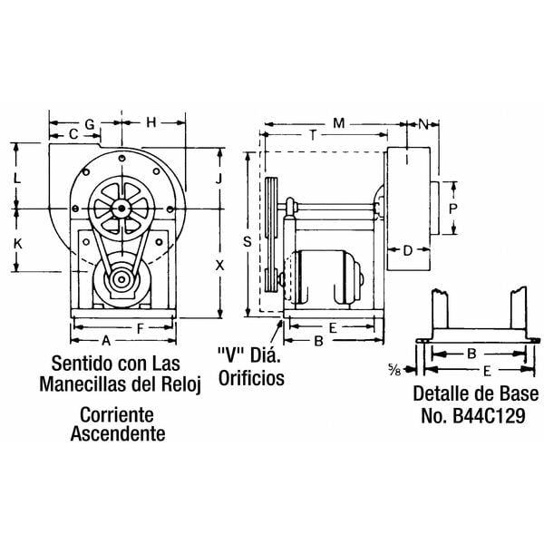 Blower, w/ Dr Pkg, 10 5/8 Dia, 208-230/460V