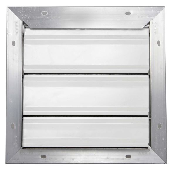 16 in Backdraft Damper / Wall Shutter, 16-1/2 in x 16-1/2 in
