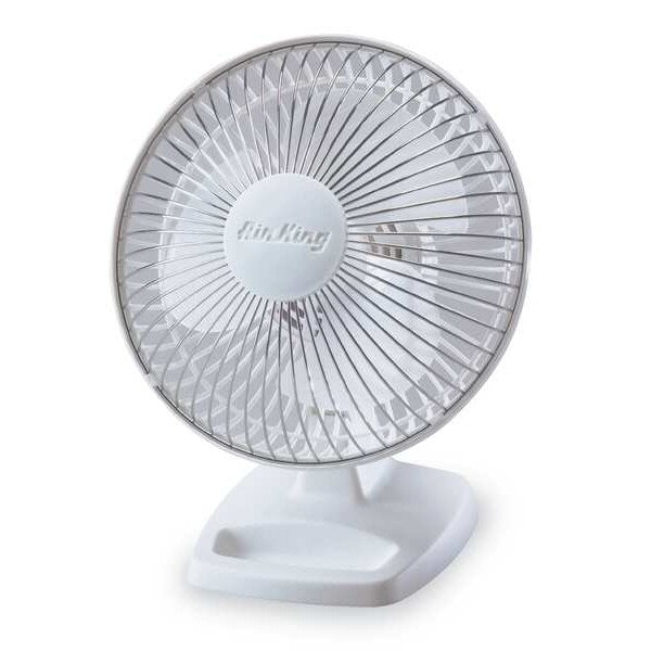 Floor Fan, 6 in, Non-Oscillating, 2 Speeds, 120VAC, Tilting Head