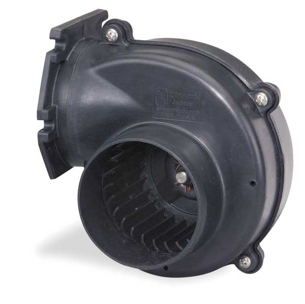 Round OEM Blower, 4200 RPM, 1 Phase, Direct, Reinforced Plastic