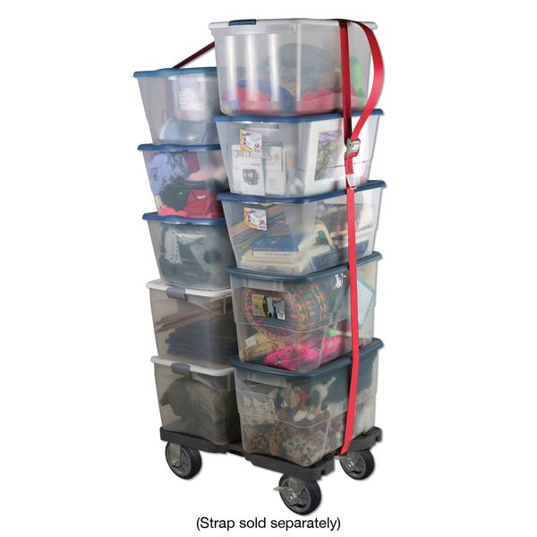Gen. Prpose Dolly, Open, Flush, 1500lb, Blk