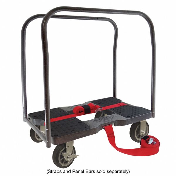 Gen. Prpose Dolly, Open, Flush, 1500lb, Blk