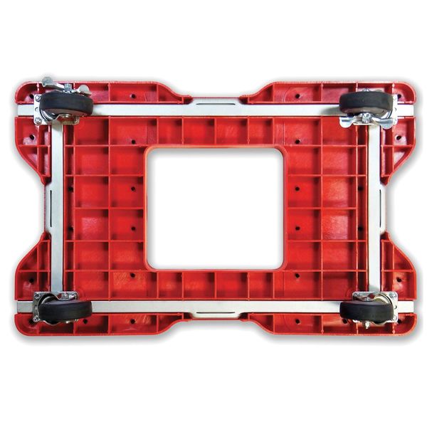 Gen. Prpose Dolly, Open, Flush, 7in H., Red